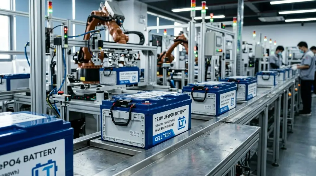 Vezető 12,8 V-os LiFePO4 akkumulátorgyár Kínában: Az intelligens városi világítás fejlesztése és a 2026-os EU akkumulátorútlevél-megfelelőség